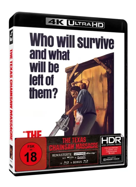 Texas Chainsaw Massacre (Neuauflage) – 4K Blu-ray (UHD + Blu-ray Disc + Bonus Blu-ray)