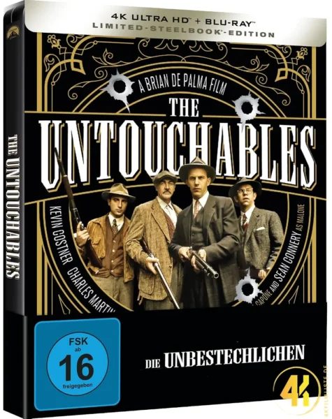 The Untouchables Die Unbestechlichen 4K Steelbook Ultra HD Blu-ray Disc
