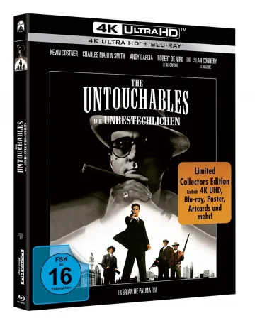Brian de Palmas The Untouchables im 2. 4K Limited Steelbook mit Kevin Costner und Sean Connery