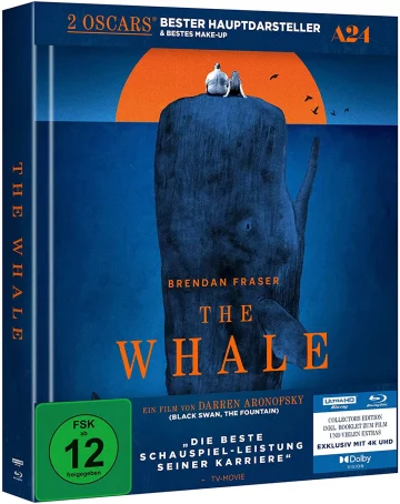 The Whale mit Brendan Fraser 4K Mediabook Amazon exklusiv blau