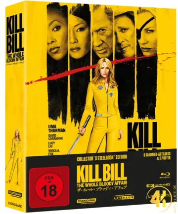 Kill Bill: The Whole Bloody Affair (Ultimate Collector’s Edition) – 4K Steelbook (2x UHD + 2x Blu-ray Disc)