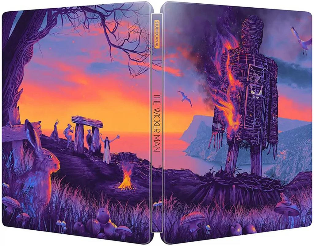 The Wicker Man 4K Steelbook Backcover und Frontcover