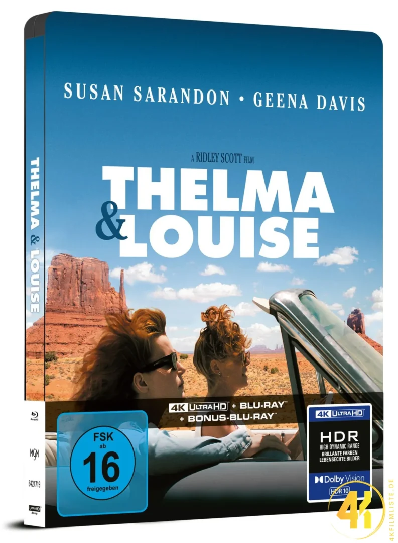 Thelma und Louise Bonus Blu-ray 4K Steelbook Ultra HD Blu-ray Disc