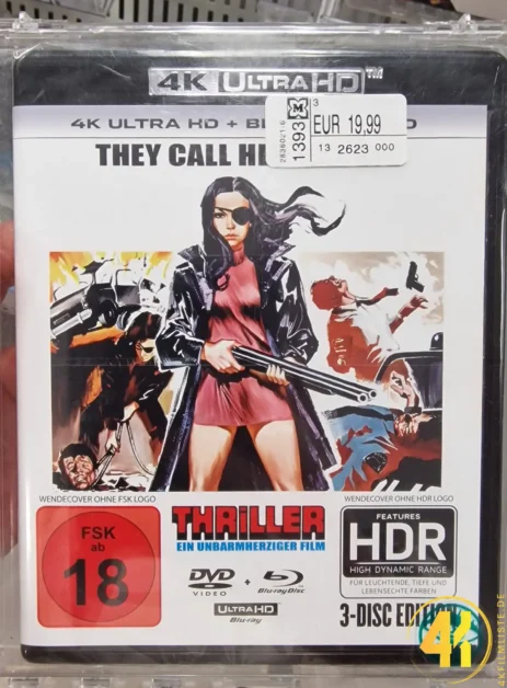 Thriller: Ein unbarmherziger Film – 4K Blu-ray (UHD + Blu-ray Disc + DVD)