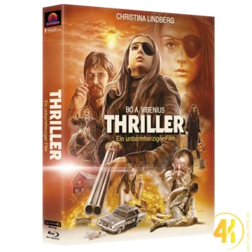 Thriller: ein unbarmherziger Film (Cover A) – 4K Steelcase (UHD + Blu-ray Disc + 2x Bonus Blu-ray)