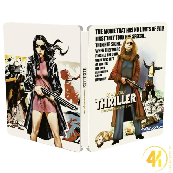 Thriller: ein unbarmherziger Film (Cover B) – 4K Steelcase (UHD + 2x Blu-ray Disc + 2x Bonus Blu-ray)
