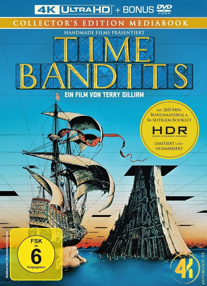 Time Bandits 1981 4K Mediabook Ultra HD Blu-ray Disc