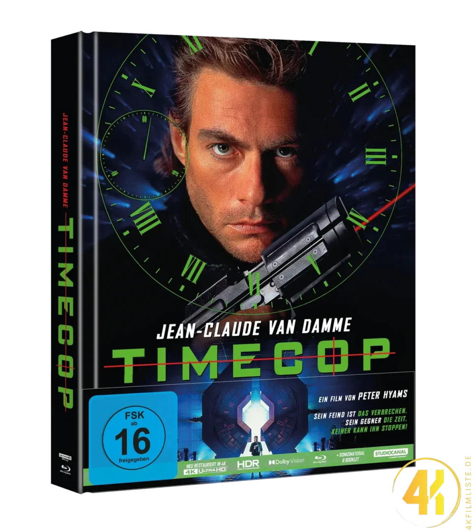 Timecop Jean Claude Van Damme 4K Mediabook Ultra HD Blu-ray Disc