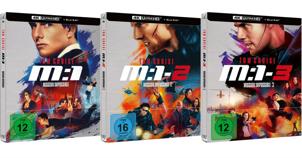 Tom Cruise Mission Impossible 4K Steelbook Collection