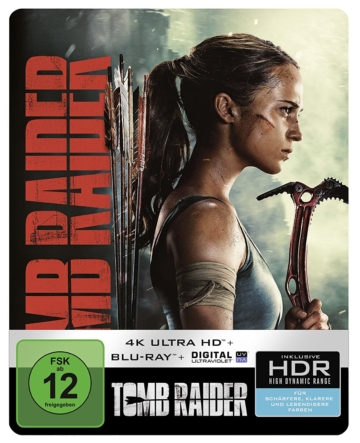 Tomb Raider 4K Steelbook Front mit FSK