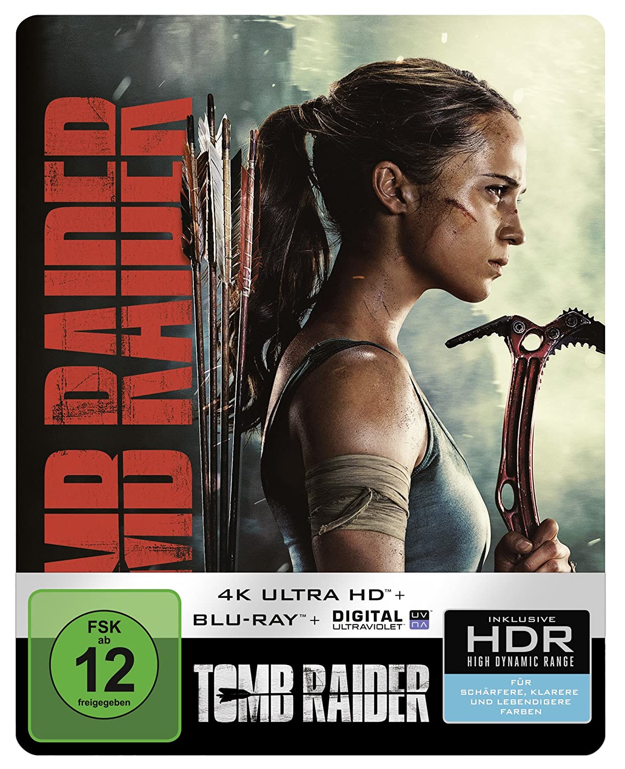 Tomb Raider 4K Steelbook Front mit FSK