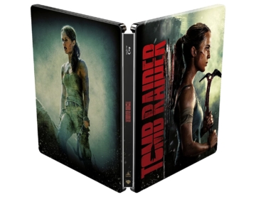 Tomb Raider 4K Steelbook (Front- und Backcover) mit Lara Croft