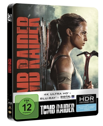 Tomb Raider 4K Steelbook (2018) Seitenansicht