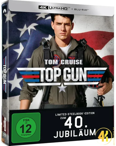 Top Gun 40th Anniversary Edition 4K Steelbook Ultra HD Blu-ray Disc