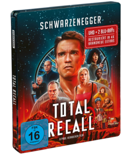 Total Recall 4K-Steelbook (Seitenansicht) mit FSK Logo