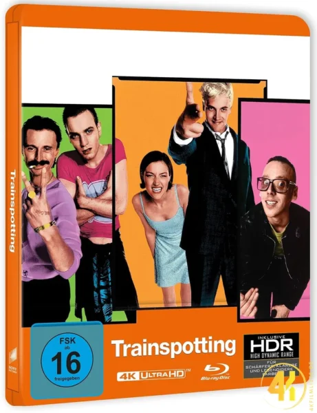Trainspotting schräge Ansicht 4K Steelbook Ultra HD Blu-ray Disc