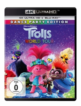 Trolls World Tour Cover der 4K UHD Blu-ray Disc Version