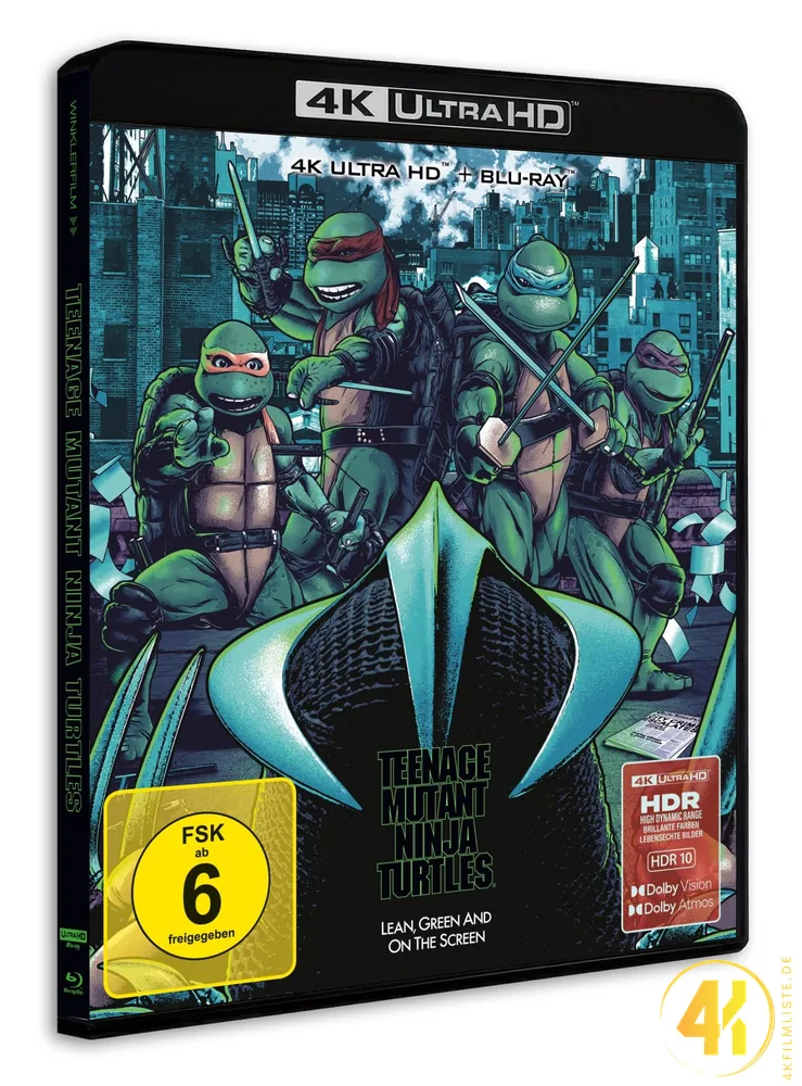 Teenage Mutant Ninja Turtles: Der Film (1990) (Cover B) – 4K Blu-ray (UHD + Blu-ray Disc)