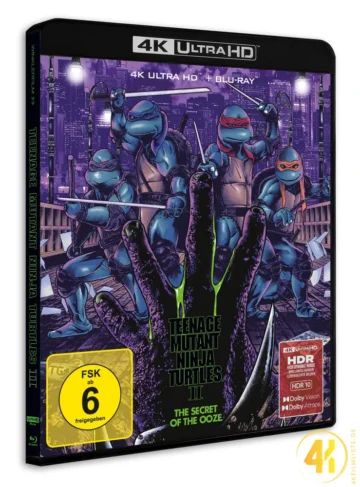 Teenage Mutant Ninja Turtles II: The Secret of the Ooze (1991) (Cover B) – 4K Blu-ray (UHD + Blu-ray Disc)