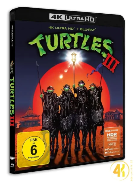 Turtles III Dolby Vision 4K Blu-ray Ultra HD Blu-ray Disc