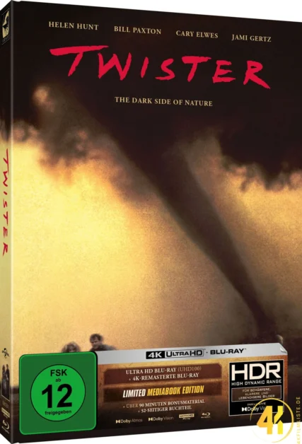 Twister 1996 Mediabook Ultra HD Blu-ray Disc