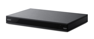 Schwarzer und flacher Sony UBP-X800M Ultra HD Blu-ray Disc Player mit Dolby Vision