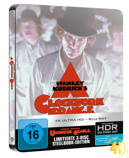 Stanley Kubricks Uhrwerk Orange – 4K Steelbook (UHD + Blu-ray Disc)