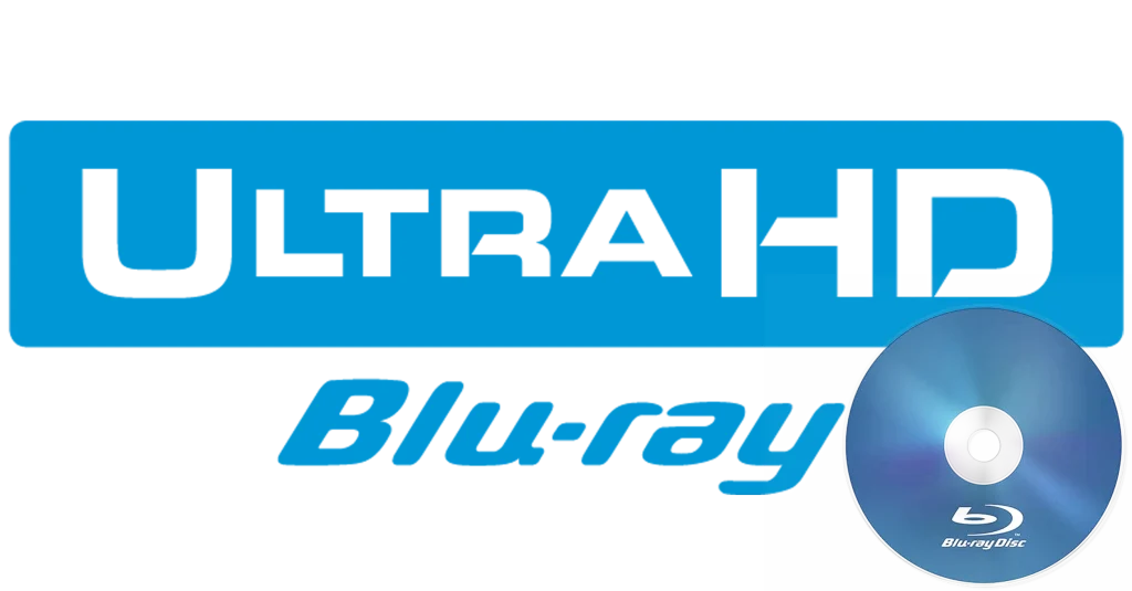 4K Ultra HD Blu-ray Logo mit Blu-ray Disc