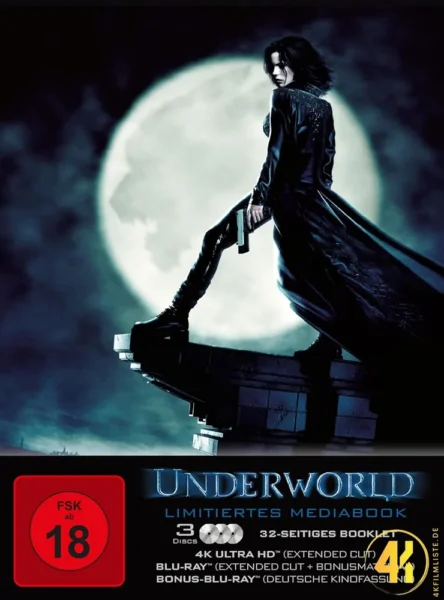 Underworld (Extended Cut) – 4K Mediabook (UHD + Blu-ray Disc + Bonus Blu-ray)
