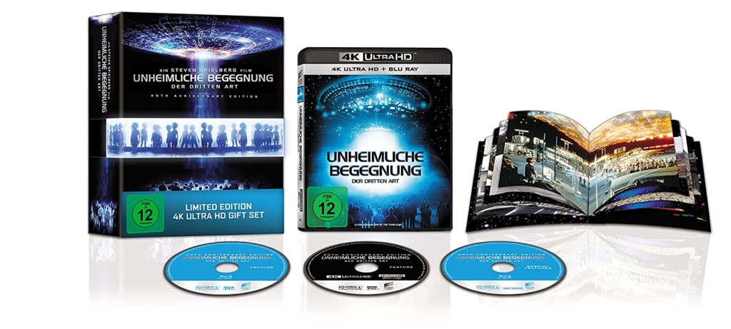 Steven Spielbergs Unheimliche Begegnung der Dritten Art (40th Anniversary 4K UHD Ultimate Edition 3 Disc-Box Set) mit Sound und Buch zum Film