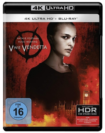 V wie Vendetta 4K Blu-ray Disc im UHD Keep Case (Natalie Portman)