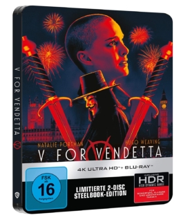 V wie Vendetta 4K UHD Steelbook Cover mit Natalie Portman