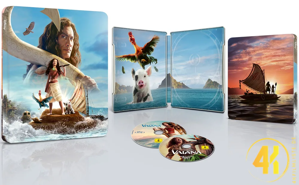 Vaiana 2026 4K Steelbook Ultra HD Blu-ray Disc