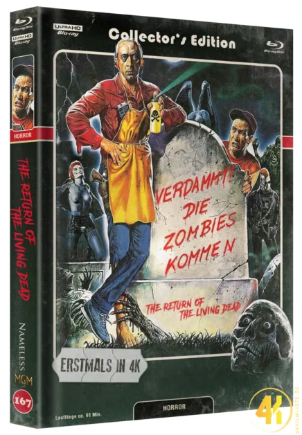 Verdammt die Zombies kommen Cover C 4K Mediabook Ultra HD Blu-ray Disc