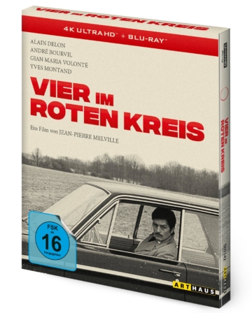 Vier im roten Kreis (Arthaus) 4K Blu-ray Special Edition mit Blu-ray Disc Frontcover mit FSK-Logo