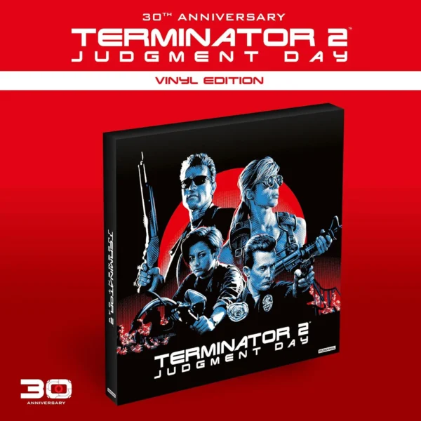 Terminator 2: Tag der Abrechnung (30th Anniversary Limited Vinyl Edition) – 4K Blu-ray (UHD + Blu-ray Disc + 3D + Soundtrack)