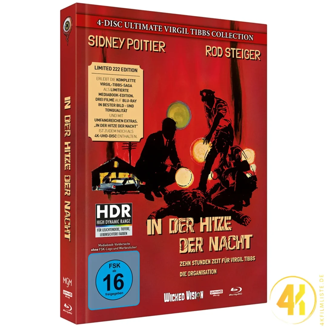 Virgil Tibbs Collection 4K Mediabook Ultra HD Blu-ray Disc
