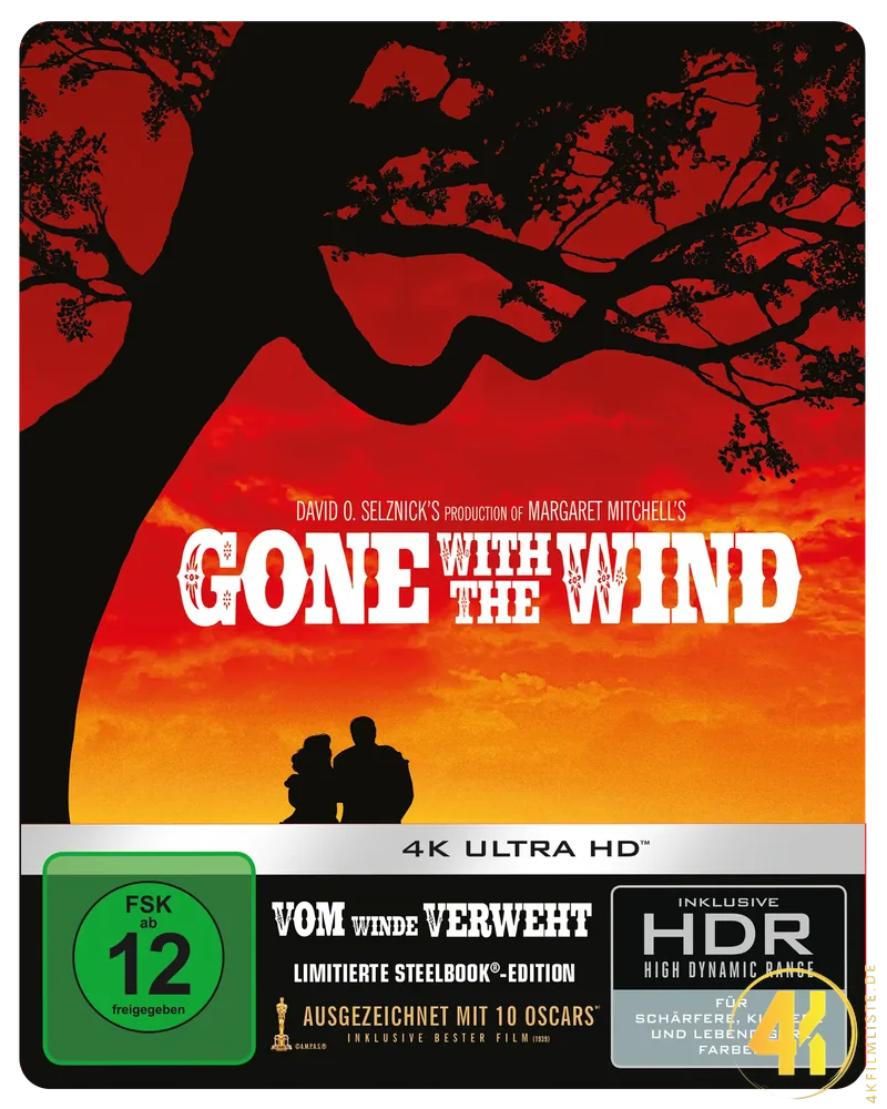 Vom Winde verweht 4K Steelbook Ultra HD Blu-ray Disc