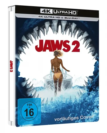 Vorabcover zu Der weiße Hai 2 4K Blu-ray Disc im Steelbook