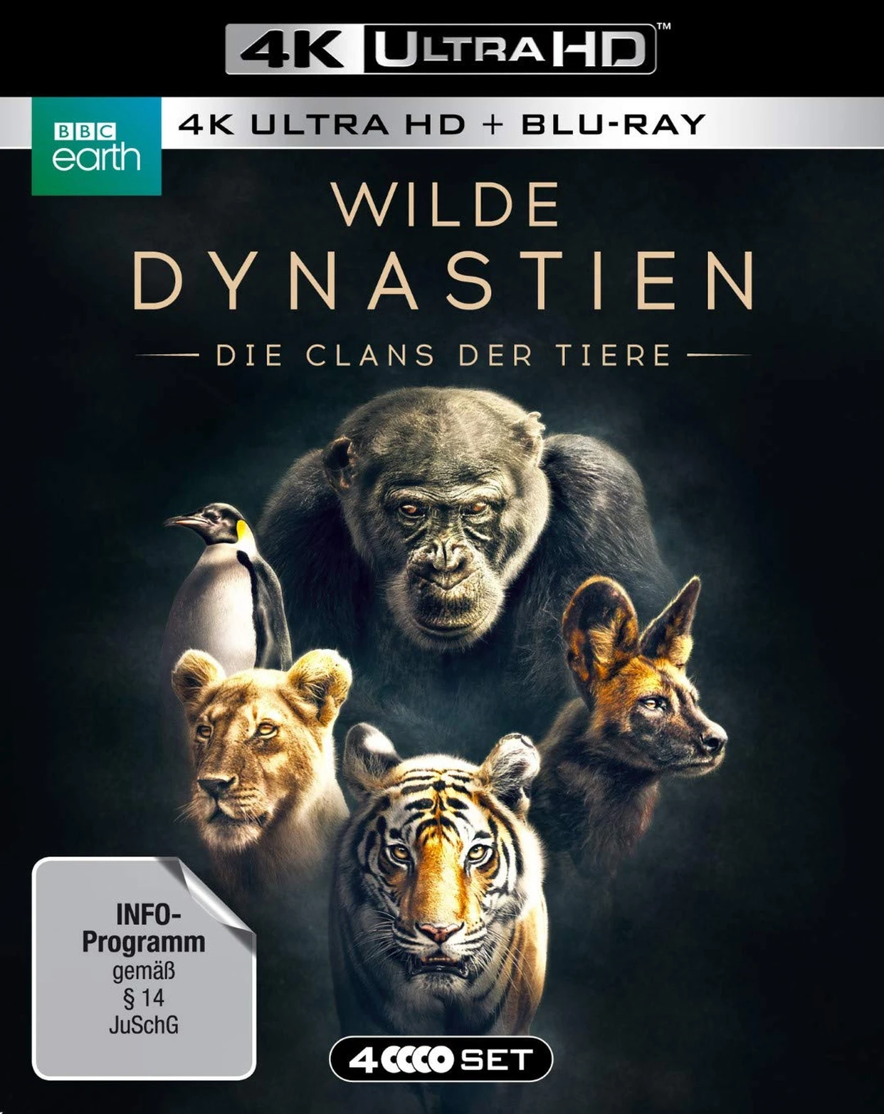 WILDE DYNASTIEN – Die Clans der Tiere – 4K Blu-ray (UHD + Blu-ray Disc)