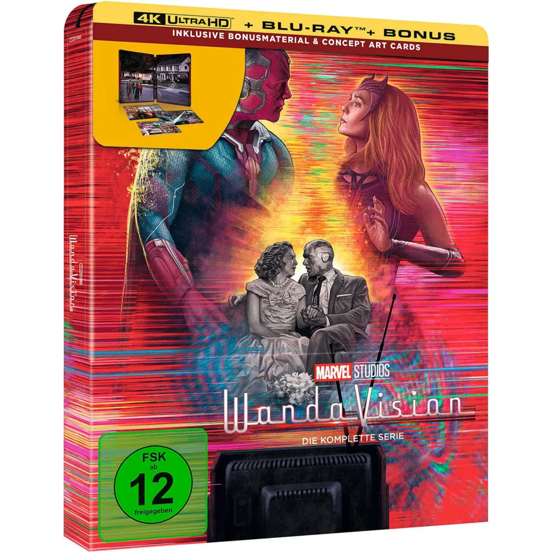 Wanda Vision (Die komplette Serie) – 4K Steelbook (UHD + Blu-ray Disc + Bonus Blu-ray)