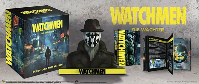 Watchmen: Die Wächter (Ultimate Cut) (Rorschach Büste) – 4K Blu-ray (UHD + Blu-ray Disc + Bonus DVD + DVD)