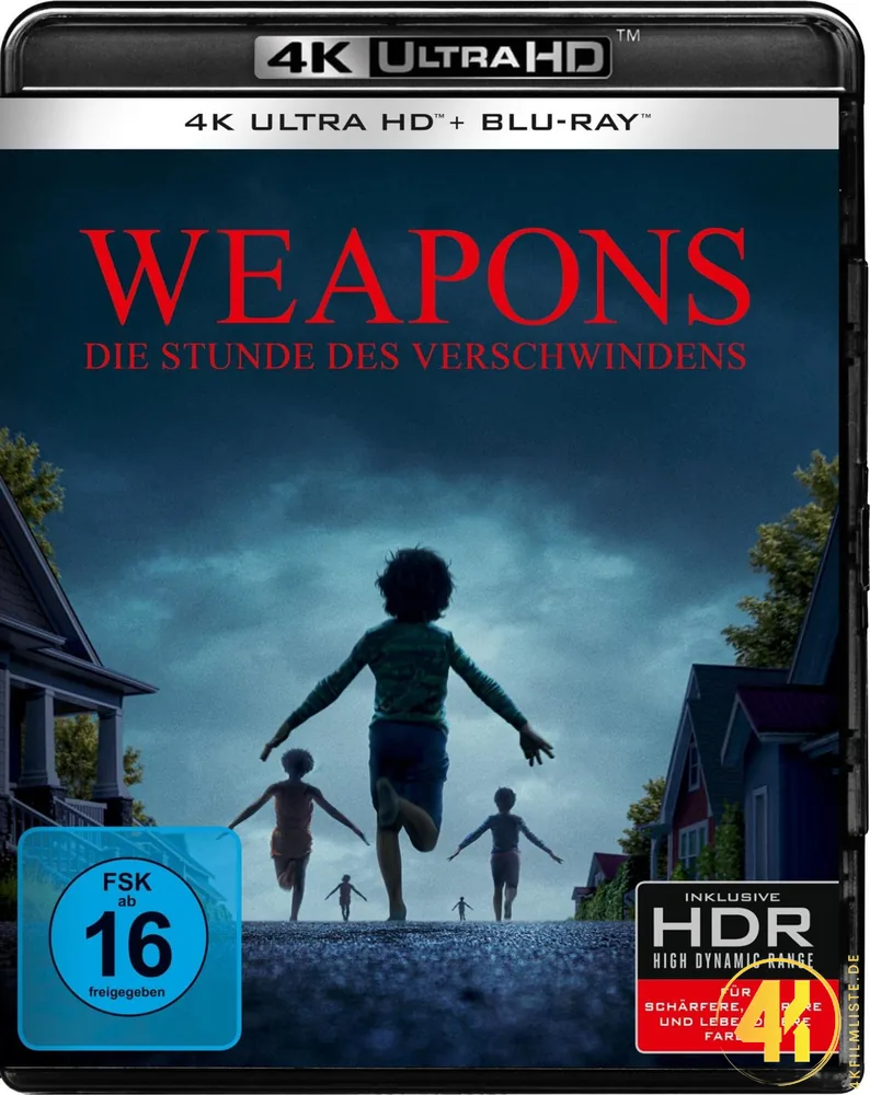 Weapons 4K Blu-ray Ultra HD Blu-ray Disc