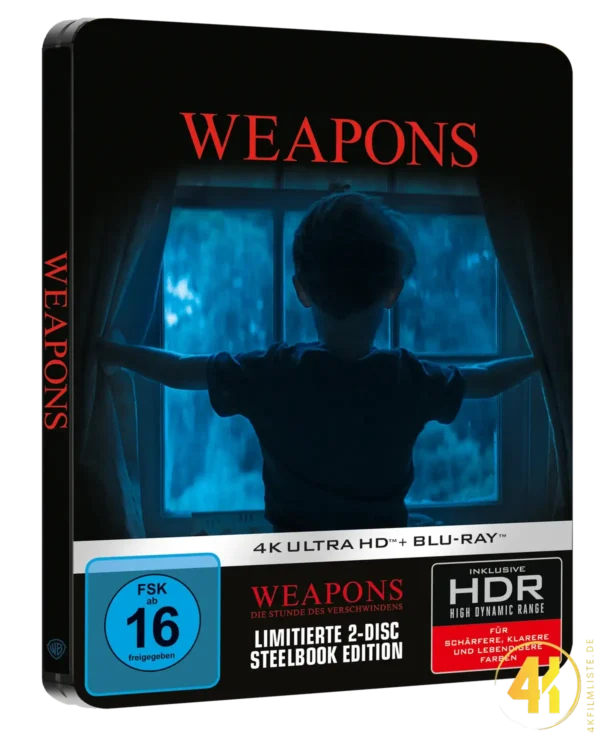 Weapons: Die Stunde des Verschwindens – 4K Steelbook (UHD + Blu-ray Disc)