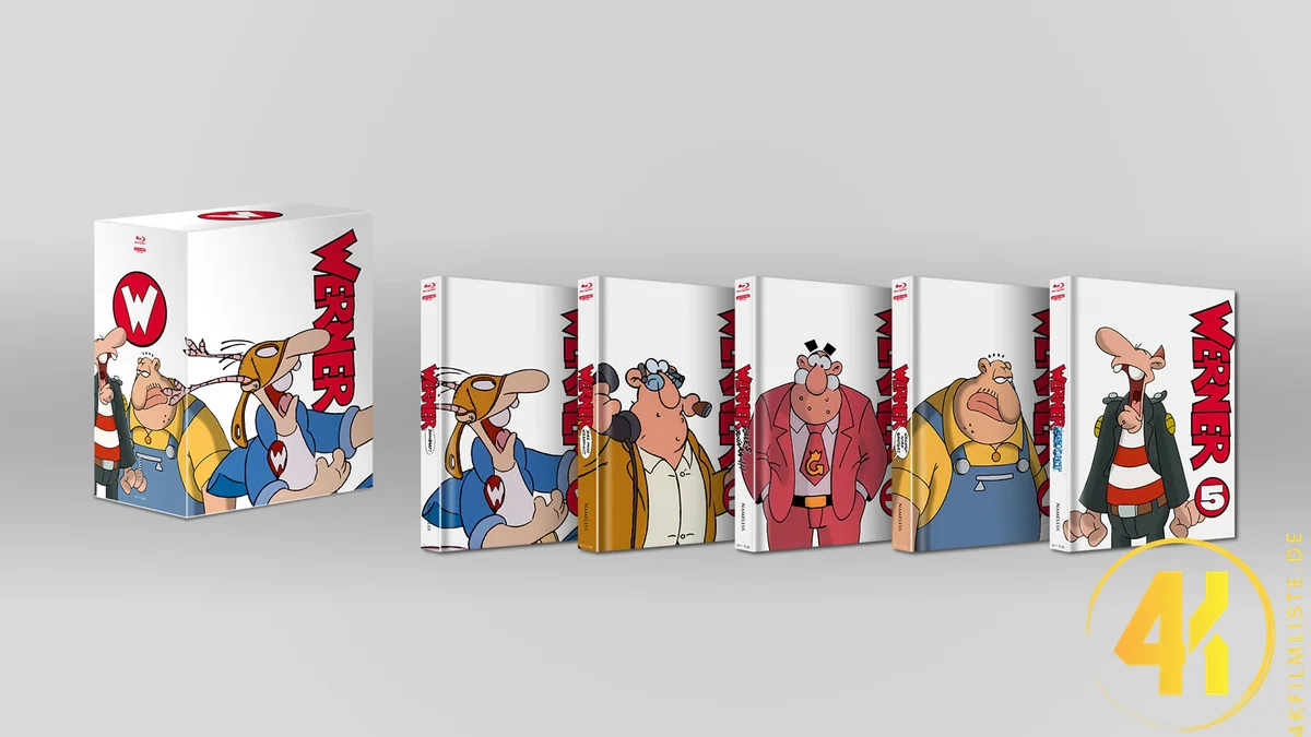 Werner 1 5 Set 4K Mediabook weiss Ultra HD Blu-ray Disc