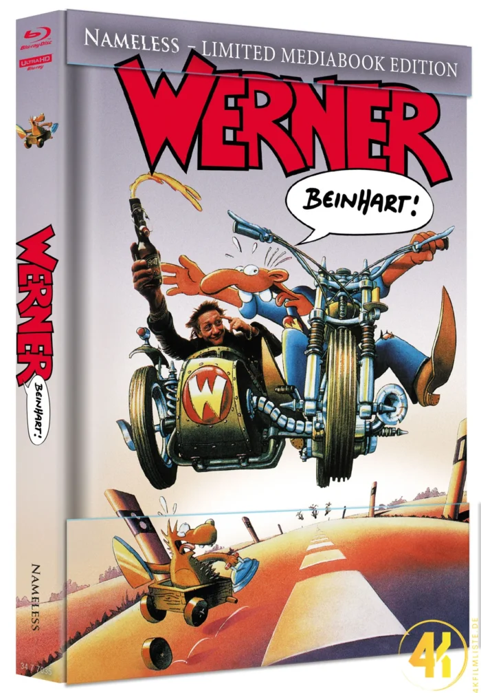 Werner: Beinhart! (Cover A) – 4K Mediabook (UHD + Blu-ray Disc)