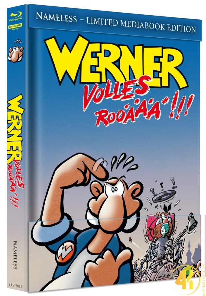 Werner: Volles Rooäää!!! (Cover B) – 4K Mediabook (UHD + Blu-ray Disc)