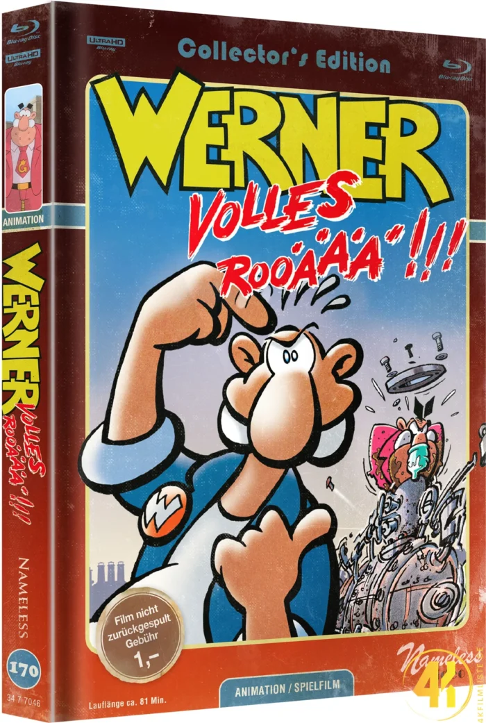 Werner: Volles Rooäää!!! (Cover C) – 4K Mediabook (UHD + Blu-ray Disc)