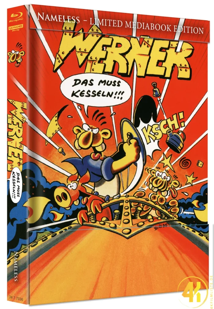 Werner: Das muss kesseln!!! (Cover A) – 4K Mediabook (UHD + Blu-ray Disc)