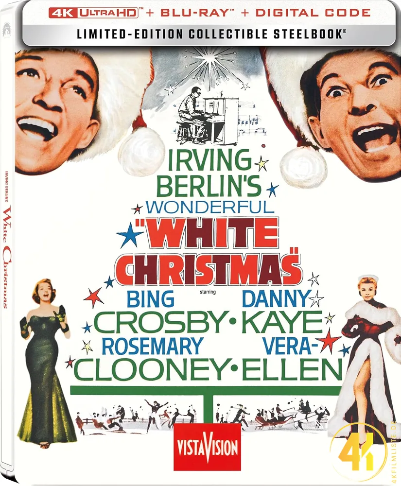 White Christmas Frontcover 4K Steelbook Ultra HD Blu-ray Disc